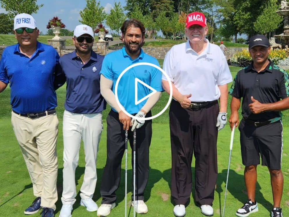 [Watch] US Ex-President Donald Trump Hosts Golf Match for MS Dhoni, Video Goes Viral